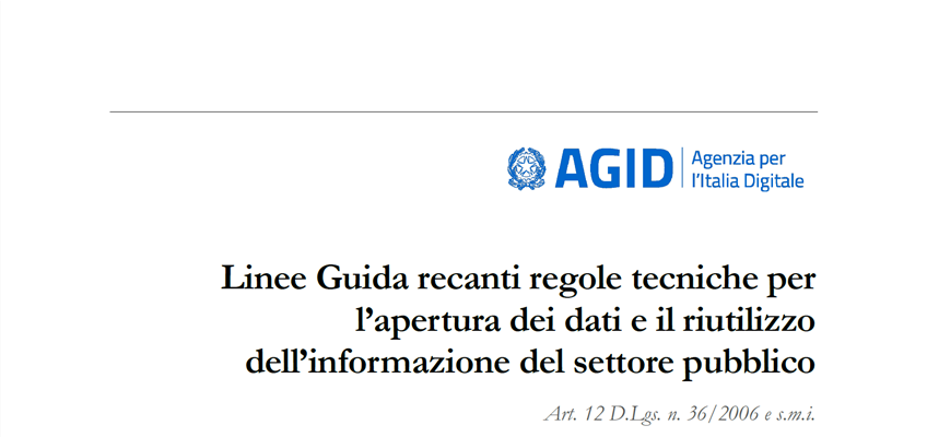 Linee Guida Open Data